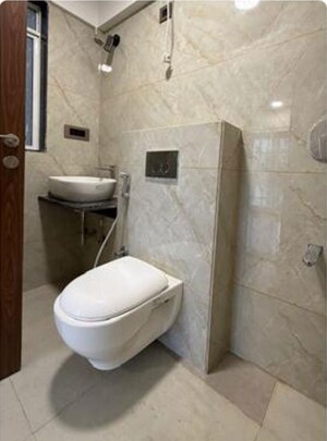 Bathroom in 3 BHK Apartment at Mayfair Breeze, Andheri West – for Rent