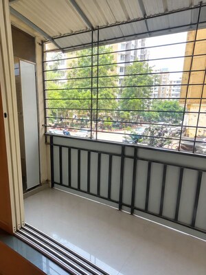Balcony in 2 BHK Apartment at Laxmi Avenue D Global City Ph-1, Virar West – for Rent