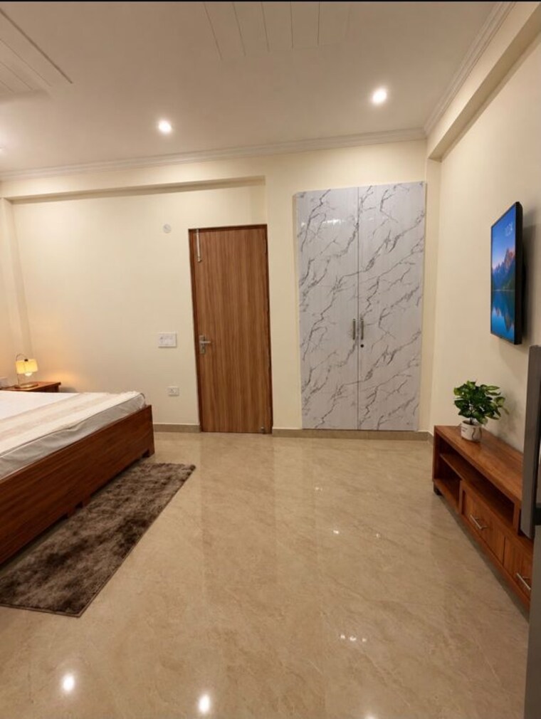 Bedroom, sushant lok i Studio 858 Sq.Ft. Builder Floor In Sushant Lok I Gurgaon 10783718