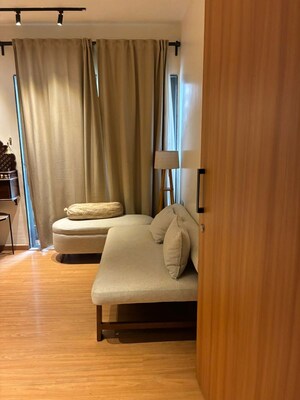 Living Room in 2 BHK Apartment at Runwal Eirene, Balkum Pada – for Sale