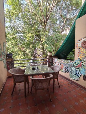Balcony in 3 BHK Builder Floor at Panchsheel Park – for Rent