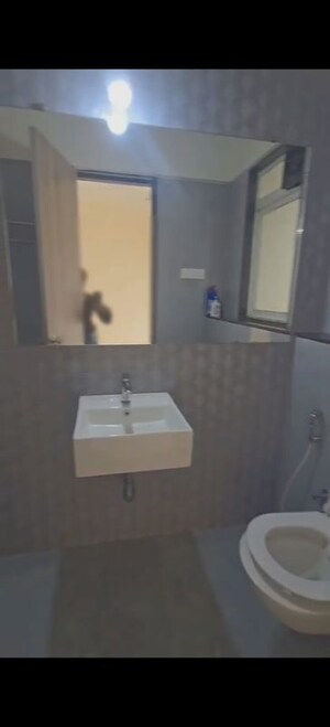 Bathroom in 2 BHK Apartment at Ashar Axis, Majiwada – for Rent