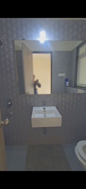 Bathroom in 2 BHK Apartment at Ashar Axis, Majiwada – for Rent