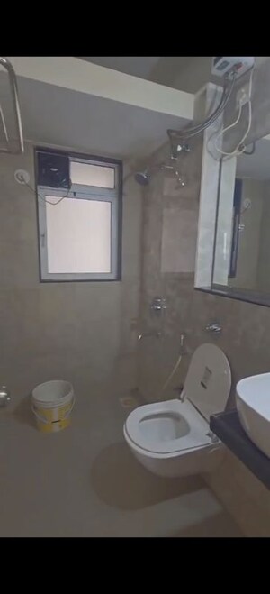 Bathroom in 2 BHK Apartment at Ashar Axis, Majiwada – for Rent