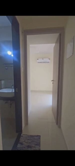 Bathroom in 2 BHK Apartment at Ashar Axis, Majiwada – for Rent