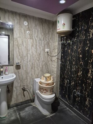 Bathroom in 2 BHK Builder Floor at Mehrauli – for Rent