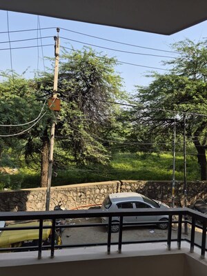 Balcony in 3 BHK Builder Floor at Mehrauli – for Rent