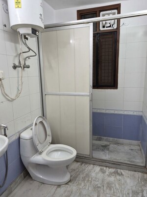 Bathroom in 3 BHK Builder Floor at Mehrauli – for Rent