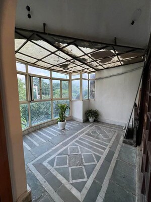 Balcony in 1 BHK Builder Floor at Greater Kailash – for Rent