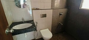 Bathroom in 3 BHK Apartment at Gera World of Joy, Kharadi – for Rent