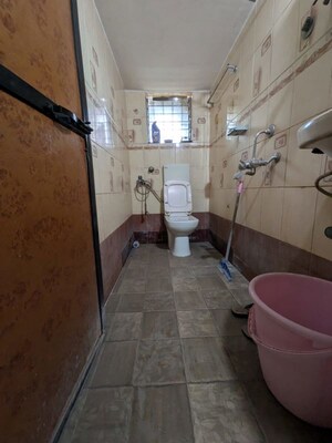 Bathroom in 1 BHK Apartment at Shree ji Dham CHS, Khanda Colony – for Rent