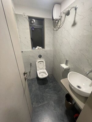 Bathroom in 3 BHK Apartment at Gurukrupa Divyam, Ghatkopar East – for Rent