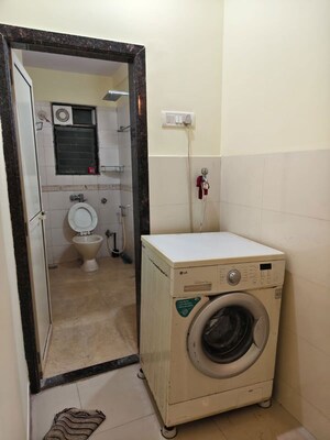 Bathroom in 2 BHK Apartment at GHP Crystal Court, Powai – for Rent