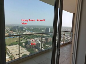 Balcony in 3 BHK Apartment at Mahindra Luminare, Sector 59 – for Rent