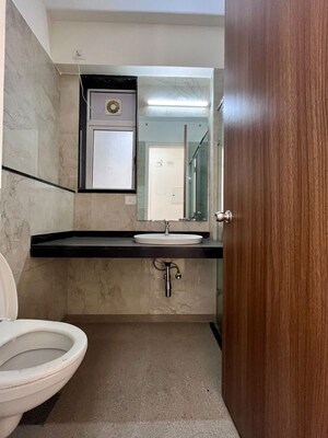 Bathroom in 2 BHK Apartment at L&T Crescent Bay T2, Parel – for Rent
