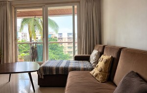 Living Room in 2 BHK Apartment at Bandra West – for Rent