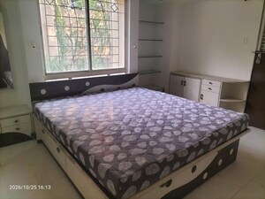 Bedroom in 2 BHK Apartment at Shroff Supriya Classic, Baner – for Rent