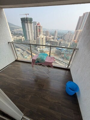 Balcony in 2 BHK Apartment at JP Decks, Goregaon East – for Rent