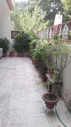 Balcony in 1 RK Builder Floor at Gomti Nagar – for Rent