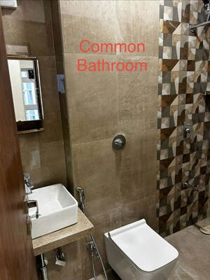 Bathroom in 2 BHK Apartment at Group Satellite Elegance, Goregaon East – for Rent