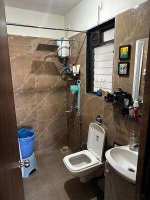 Bathroom in 2 BHK Apartment at MJ Shah Centrio, Govandi – for Sale