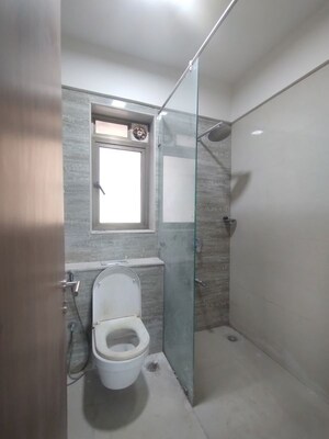 Bathroom in 2.5 BHK Apartment at T Bhimjyani Neelkanth Woods Olivia, Ghodbunder Road – for Rent