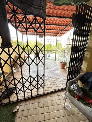 Balcony in 1 BHK Apartment at Gagangiri Complex, Dahisar West – for Sale