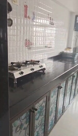 Kitchen in 3 BHK Apartment at Marol Crescent CHS, Andheri East – for Sale