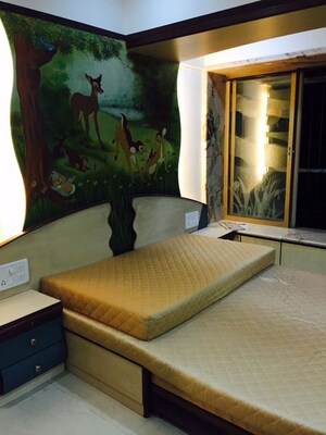 Bedroom in 2 BHK Apartment at Kanchan Ganga CHS Andheri, Andheri West – for Sale
