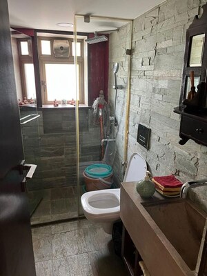 Bathroom in 2 BHK Apartment at Bandra West – for Rent