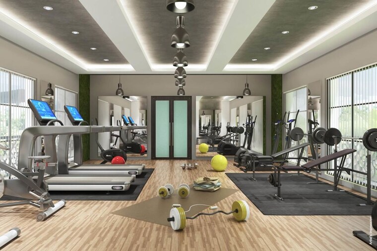 Gym, nyati-exuberance-1 2 Bedroom 701 Sq.Ft. Apartment In Undri Pune 10784622