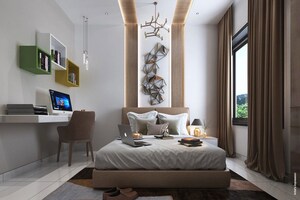 Bedroom in 3 BHK Apartment at Nyati Esteban, Undri – for Sale