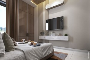 Bedroom in 3 BHK Apartment at Nyati Esteban, Undri – for Sale