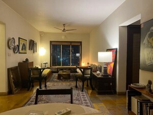 Living Room in 2 BHK Apartment at Lady Ratan Tower, Worli – for Rent