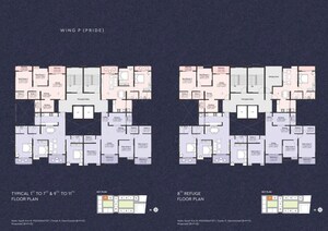 Floor Plan in 2.5 BHK Apartment at Nyati Era, Dhanori – for Sale