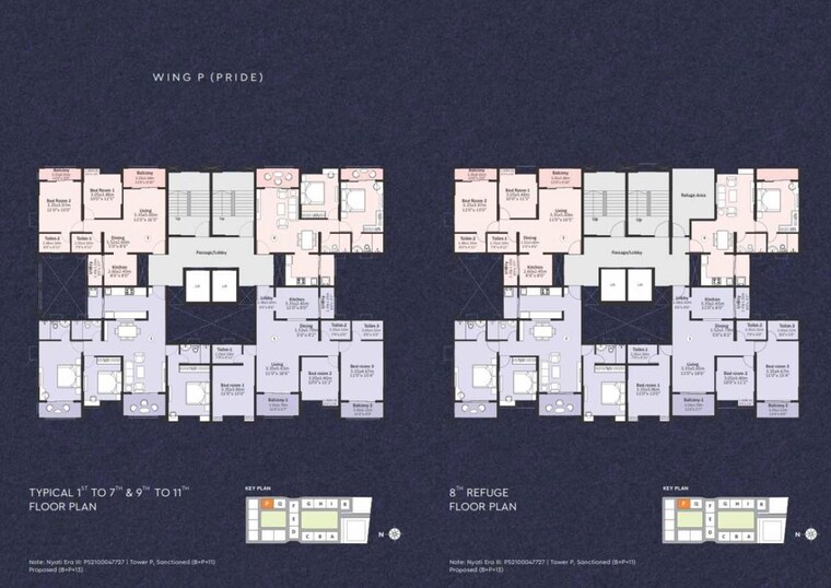 Floor Plan, nyati-era 2.5 Bedroom 997 Sq.Ft. Apartment In Dhanori Pune 10784803