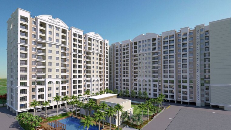Exterior View, nyati-era 2 Bedroom 835 Sq.Ft. Apartment In Dhanori Pune 10784779