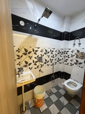 Bathroom in 3 BHK Builder Floor at Raj Nagar – for Rent