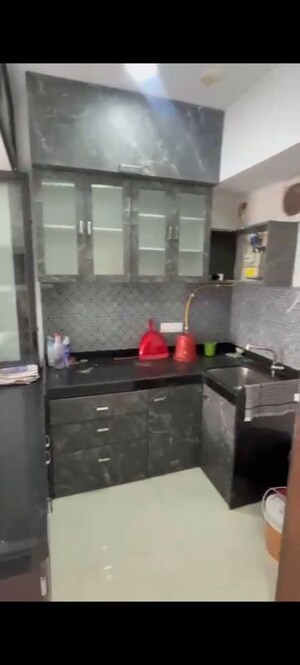 Kitchen in 1 BHK Apartment at Lodha Crown Quality Homes, Majiwada – for Rent