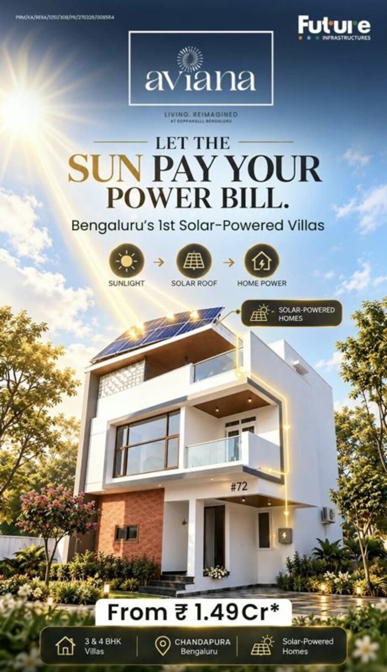 Exterior View, future-aviana 3 Bedroom 2100 Sq.Ft. Villa In Soppahalli Bangalore 10784843
