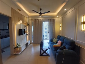 Living Room in 2.5 BHK Apartment at Bhartiya Nikoo Homes, Thanisandra Main Road – for Sale
