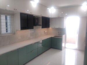 Kitchen in 3 BHK Apartment at Rajapushpa Provincia, Narsingi – for Rent