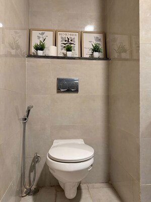 Bathroom in Studio Apartment at Gaur City Mall, Sector 4 Greater Noida – for Rent
