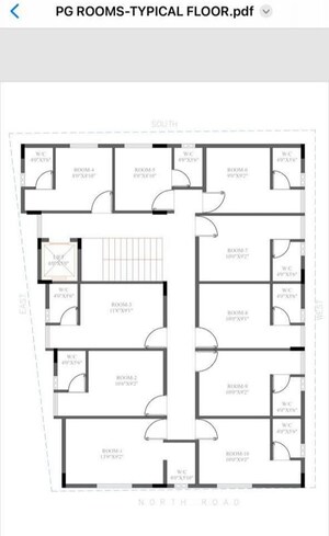 Floor Plan in 5 BHK Independent House at Kanakapura – for Rent