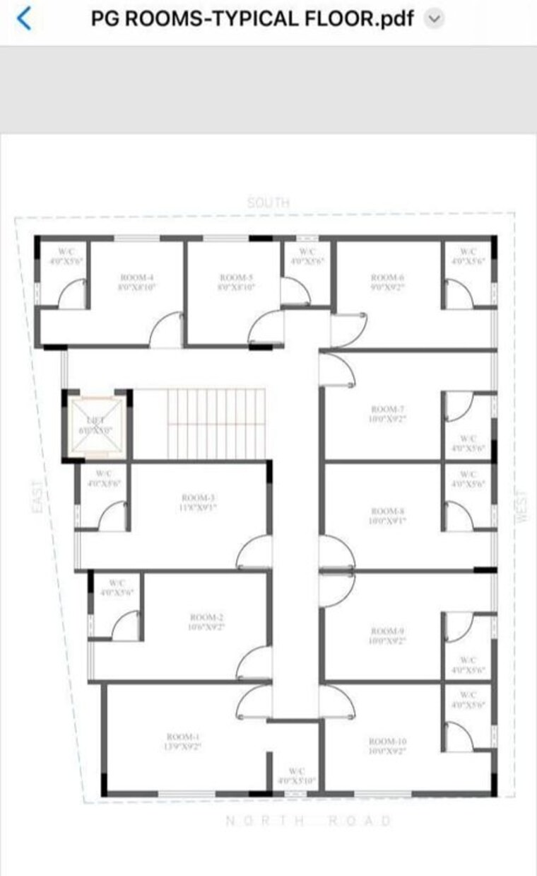 Floor Plan, kanakapura 5 Bedroom 1200 Sq.Ft. Independent House In Kanakapura Bangalore 10784984