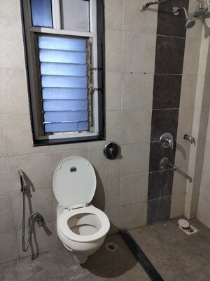 Bathroom in 3 BHK Apartment at Mirchandani Palms, Rahatani – for Rent