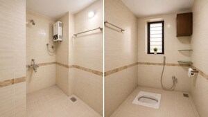 Bathroom in 2 BHK Apartment at Vihang Shantivan, Panchsheel Nagar – for Sale