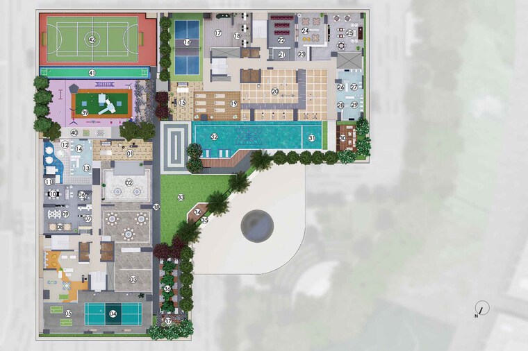 Master Plan, nyati-evania 4 Bedroom 1817 Sq.Ft. Apartment In Sadashiv Peth Pune 10785062