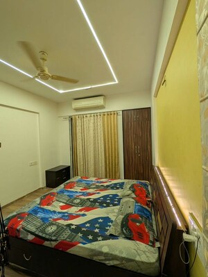 Bedroom in 3 BHK Apartment at Gera Trinity Towers, Kharadi – for Rent