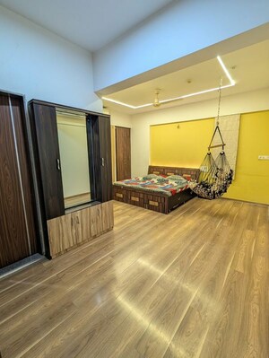 Bedroom in 3 BHK Apartment at Gera Trinity Towers, Kharadi – for Rent